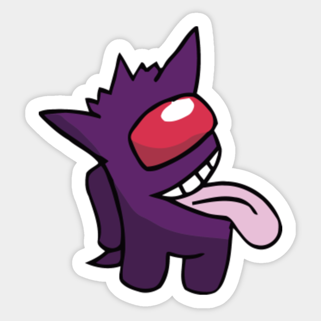 Among Us Game Funny purple Character - Among Us - Sticker | TeePublic